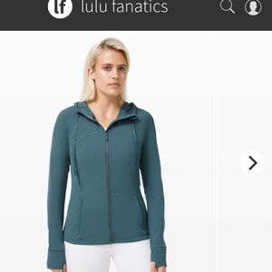 Lululemon Hooded Define Jacket Nulu Sz 4 Desert Teal Green Blue Buttery Soft 589